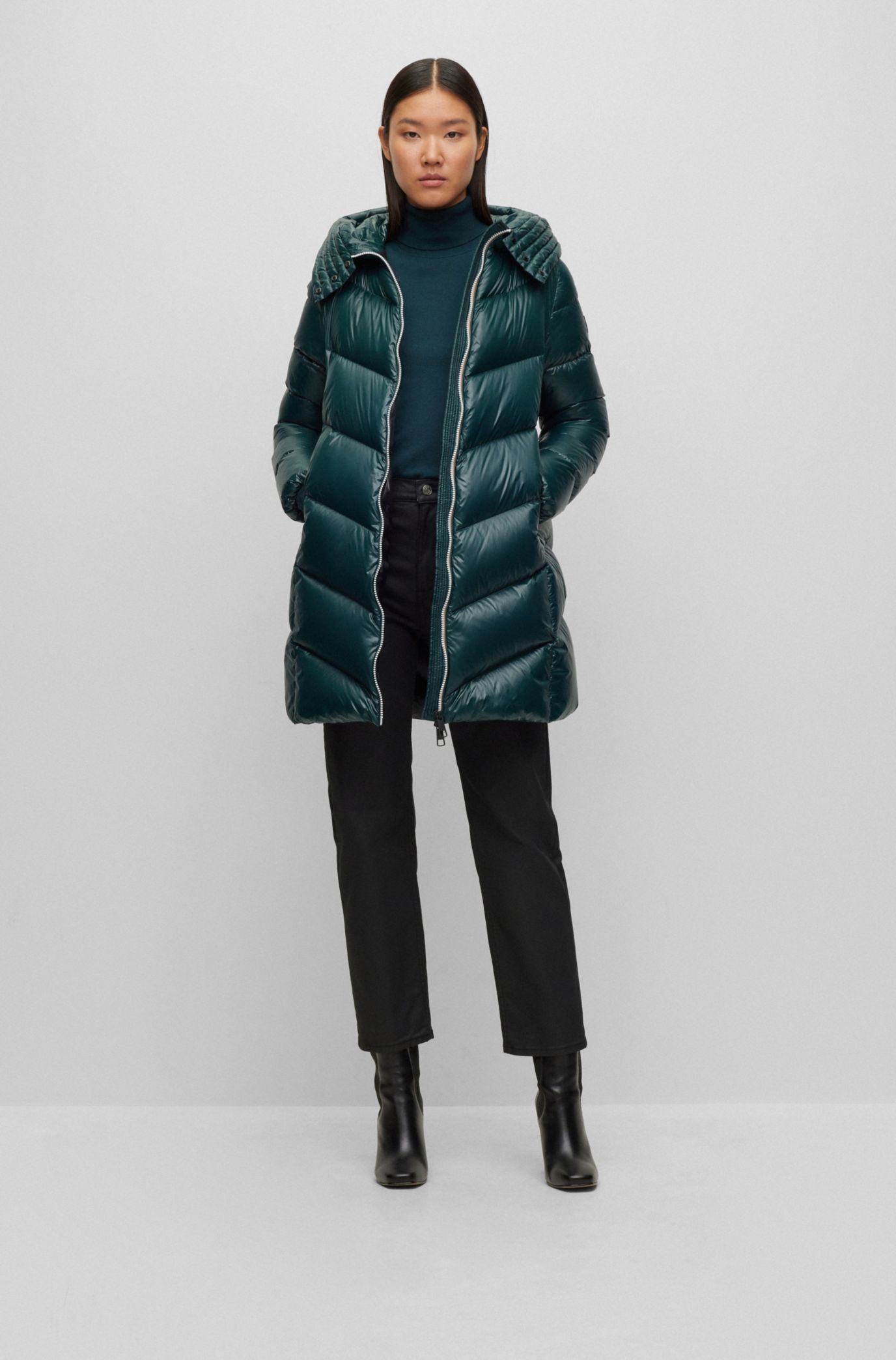 Hugo boss store long puffer jacket