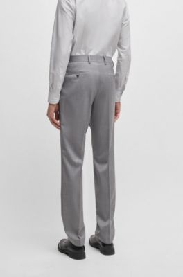 Slim-fit suit in performance wool serge, Grey