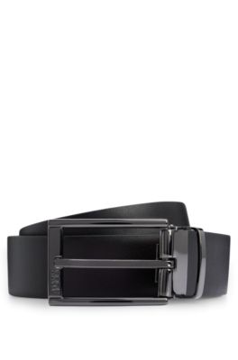 BOSS - Reversible belt in Italian leather