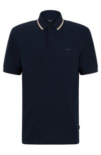 BOSS - Regular-fit polo shirt in pure-cotton piqué