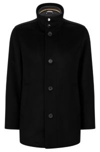 Hugo boss cheap wool overcoat