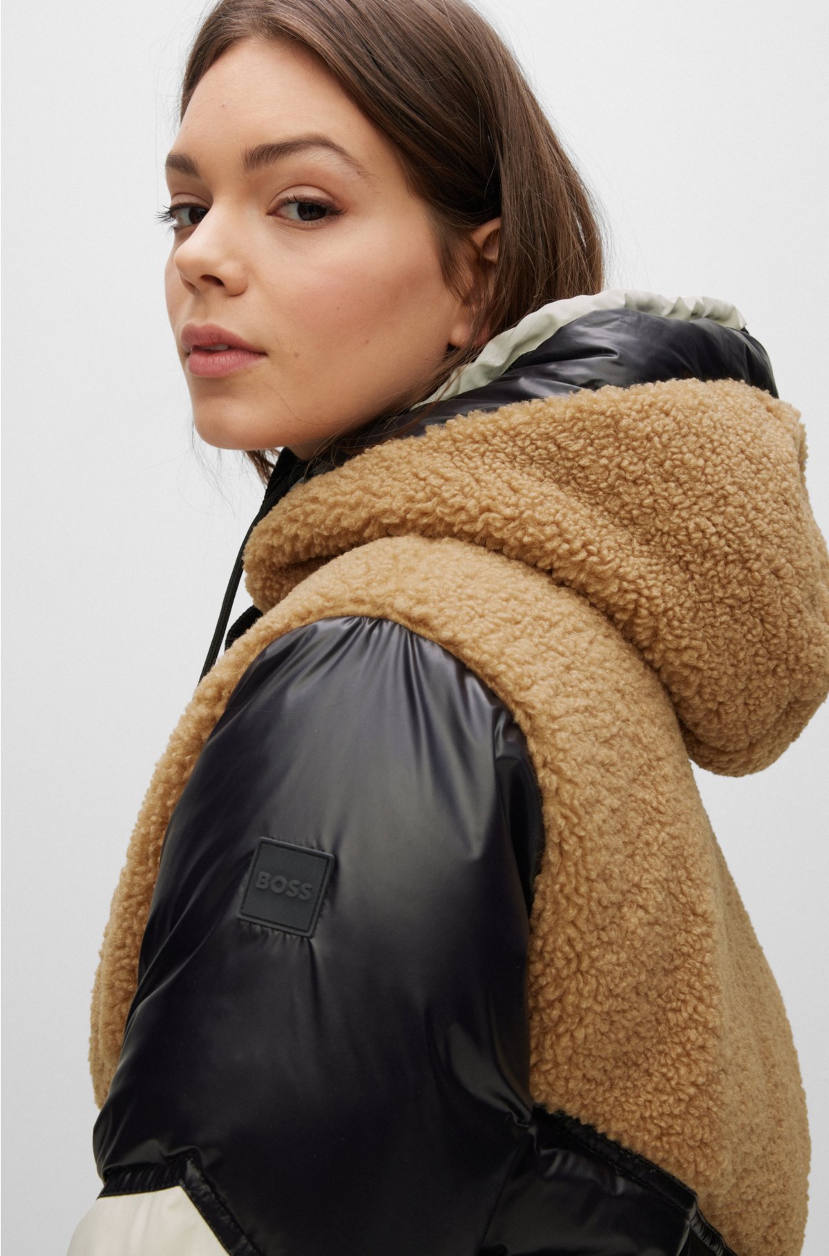 Mixed Leather Teddy Blouson - Ready-to-Wear