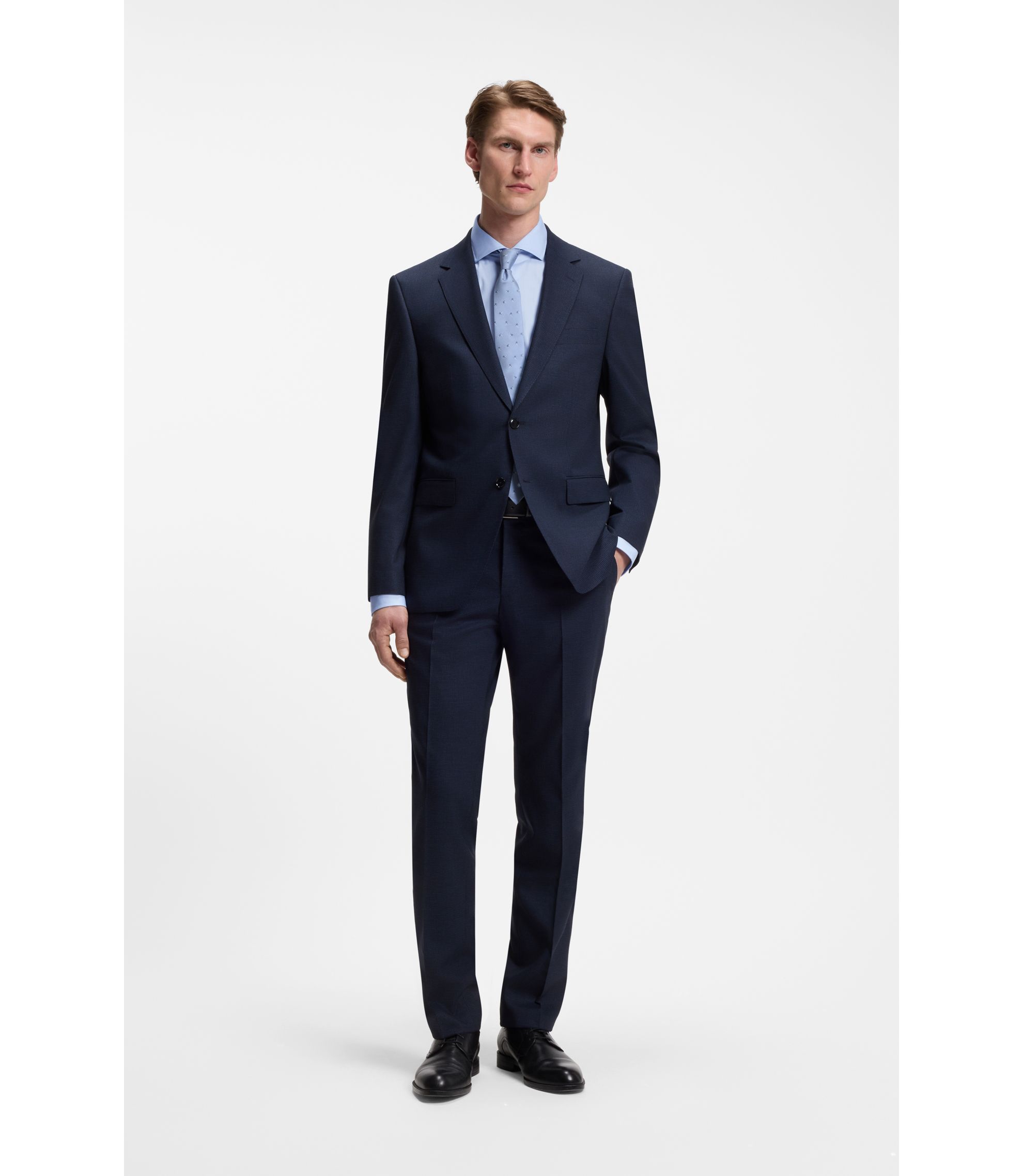 hugo boss dress shirt Men's HUGO BOSS Blue Plaid Dress Shirt 15 1/2 (15.5) 34/35 Regular Fit NWT  NEW