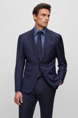 BOSS - Single-breasted jacket in stretch wool