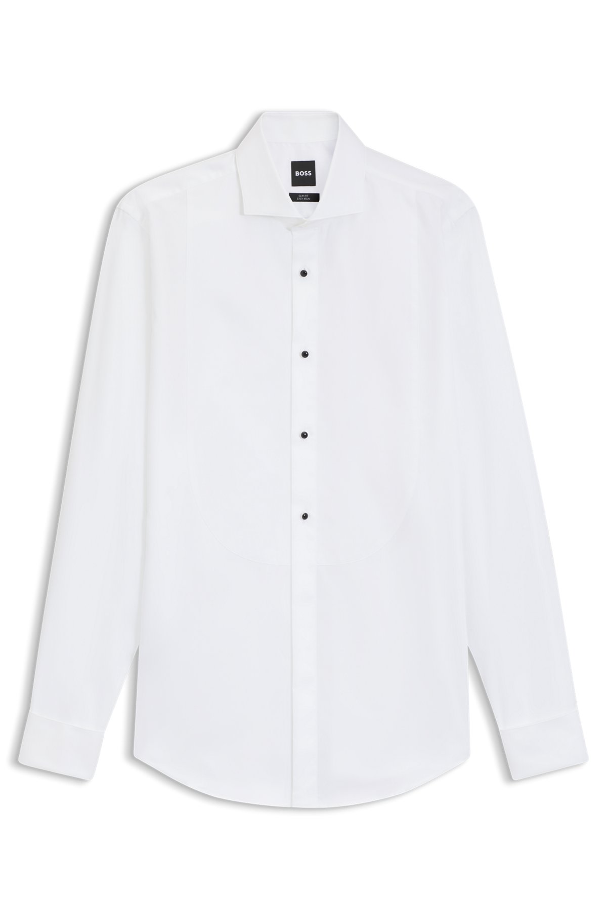 boss dress shirts Slim-fit Shirt in an Italian-made Cotton pearl buttons and a defined fit Hugo Boss Men's Italian-made Structured