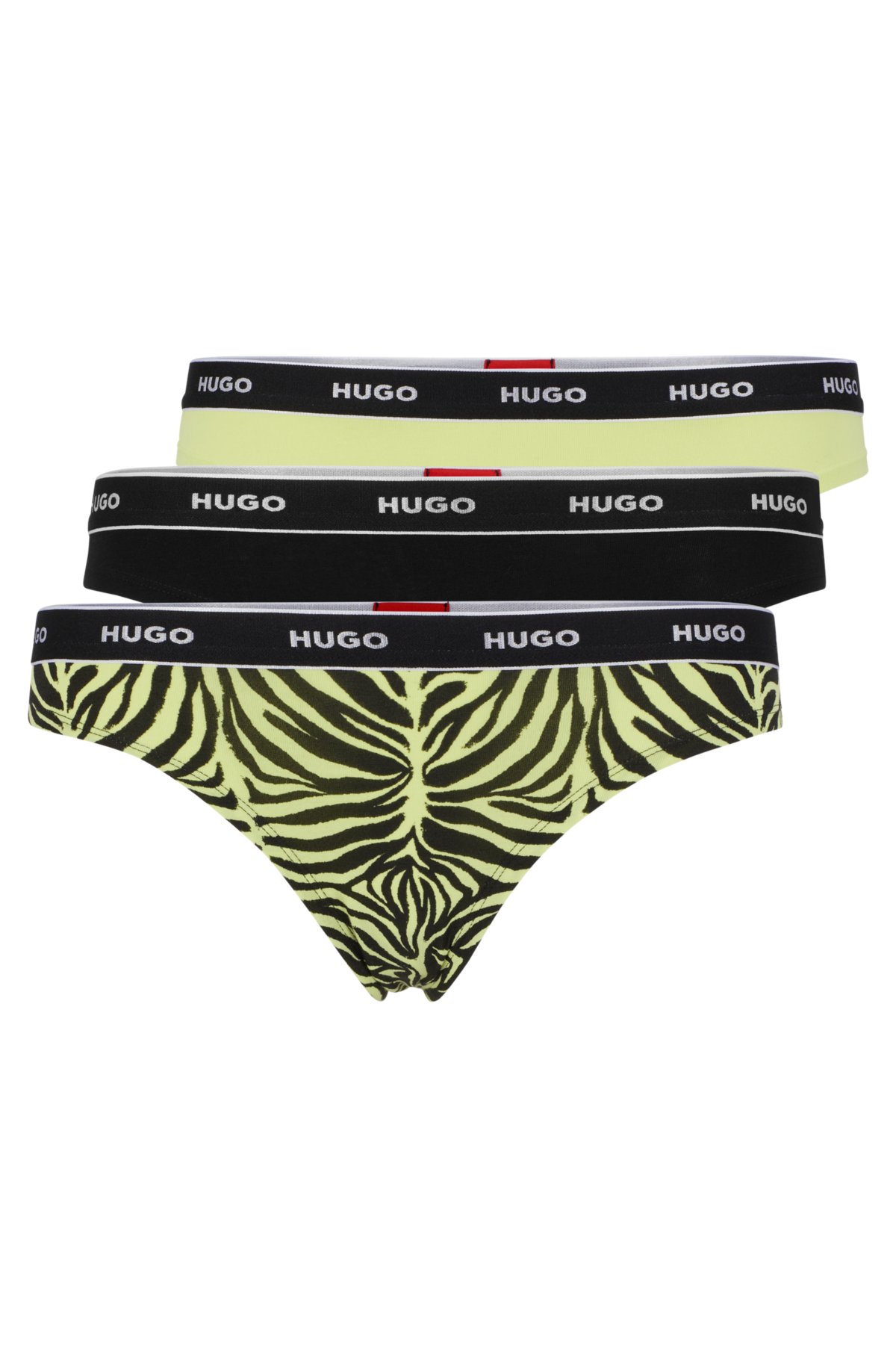 Latest Men's Stretchy Briefs with Printed Thong and Low Waist