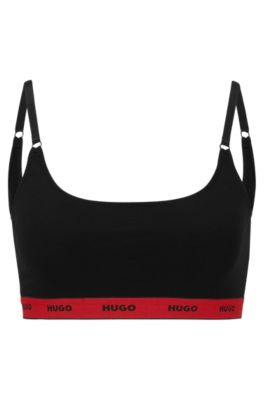 bands - bralettes Two-pack HUGO with logo of stretch-cotton
