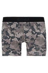 BOSS & NBA camouflage-print boxer briefs with collaborative branding, NBA Generic