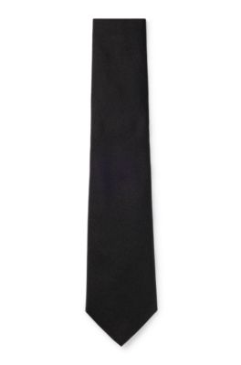 Hugo Boss Formal Tie In Silk Jacquard In Black