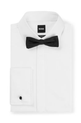 Silk-jacquard bow tie made in Italy