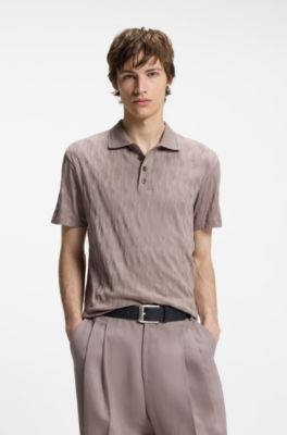 Cintur&oacute;n de piel con hebilla con logo, Negro