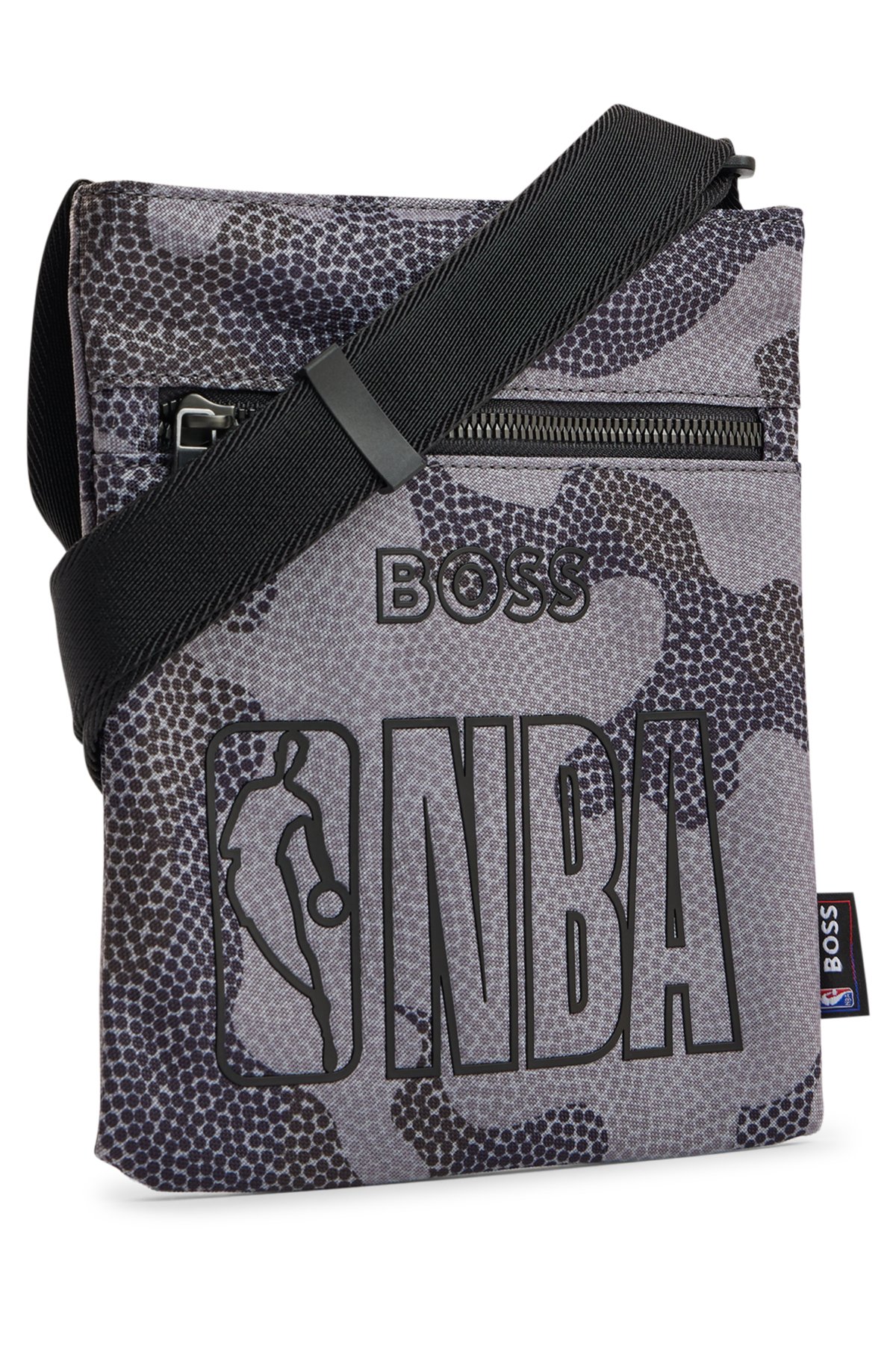 BOSS by HUGO BOSS & Nba Envelope Bag In Recycled Fabric With Collaborative  Branding in Black for Men