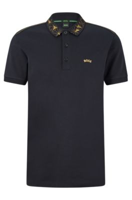 hugo boss black and gold polo