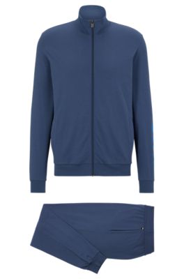 BOSS Stretchcotton loungewear set with contrast logos