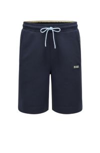 BOSS - Cotton-blend regular-fit shorts with multicolored logo