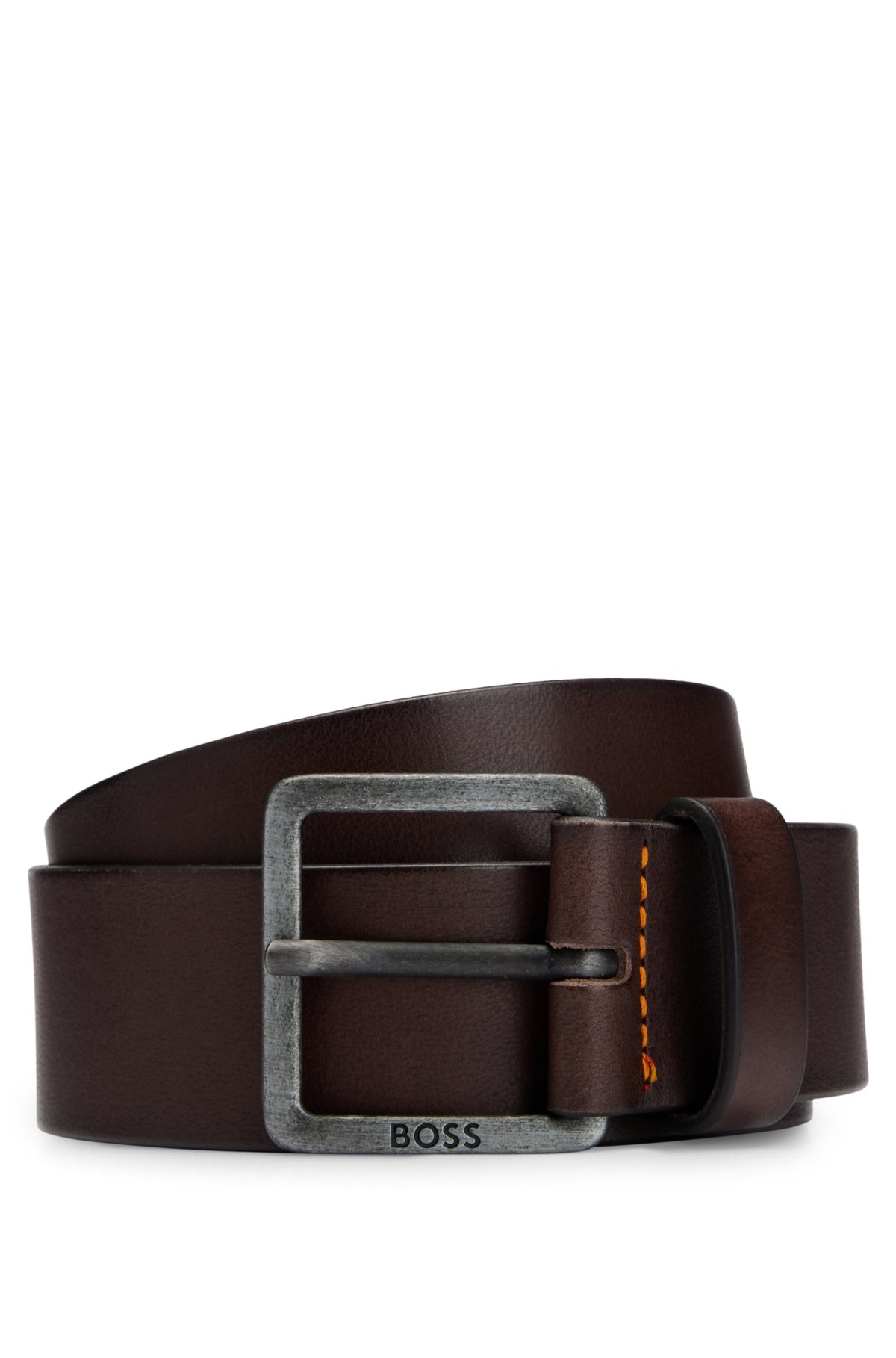 Brown Leather Belt - Ugo