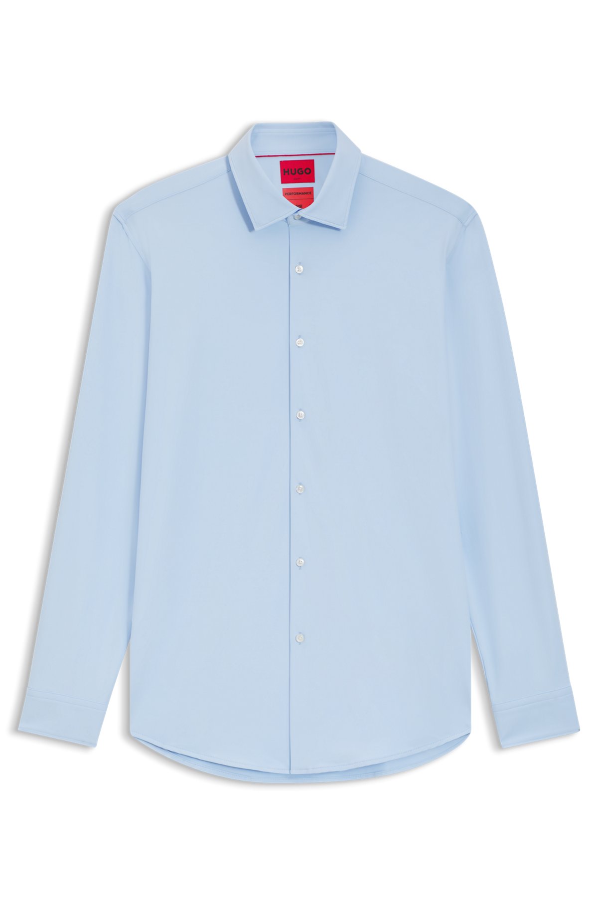 hugo boss dress shirts - Striped Cotton Shirt, Slim Fit | Ismo consists of streamlined workwear and eveningwear pieces in classic cuts and upscale fabrics BOSS Men Shirt - Black