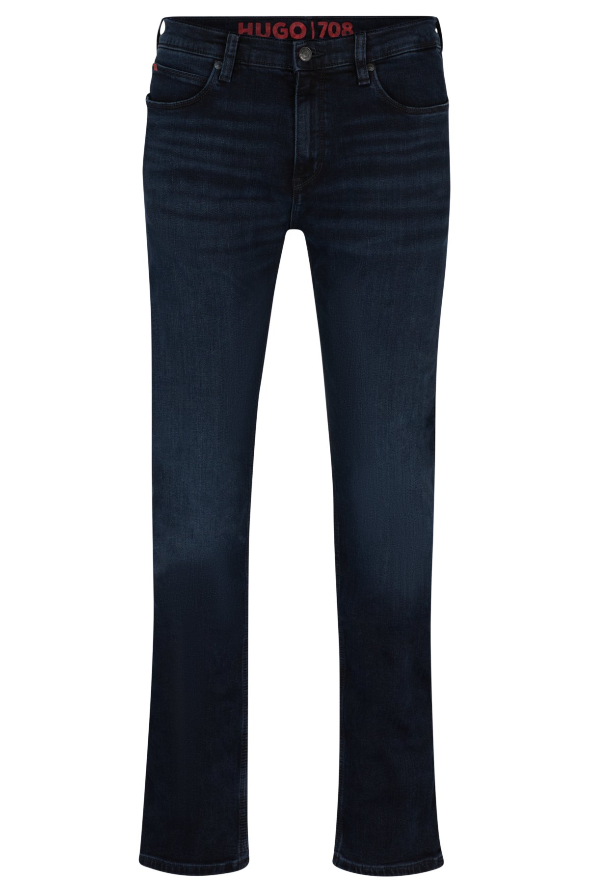 HUGO jeans in blue-black stretch denim
