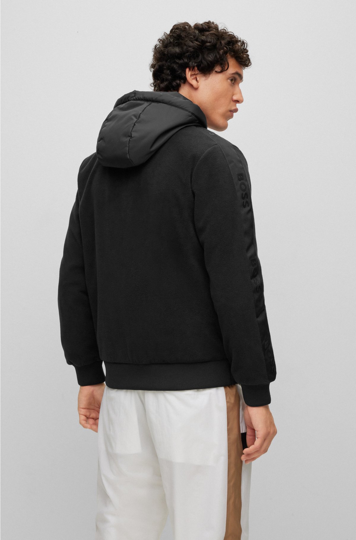Louis Vuitton Hybrid Zipped Hoodie,Black - clothing & accessories