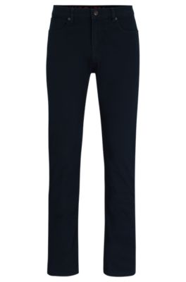 HUGO - Slim-fit jeans in comfort-stretch denim - Dark Blue