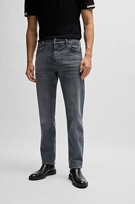 Hugo boss outlet mens grey jeans