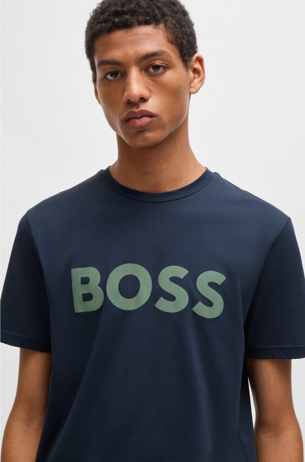 BOSS HUGO BOSS, Midnight blue Men's T-shirt