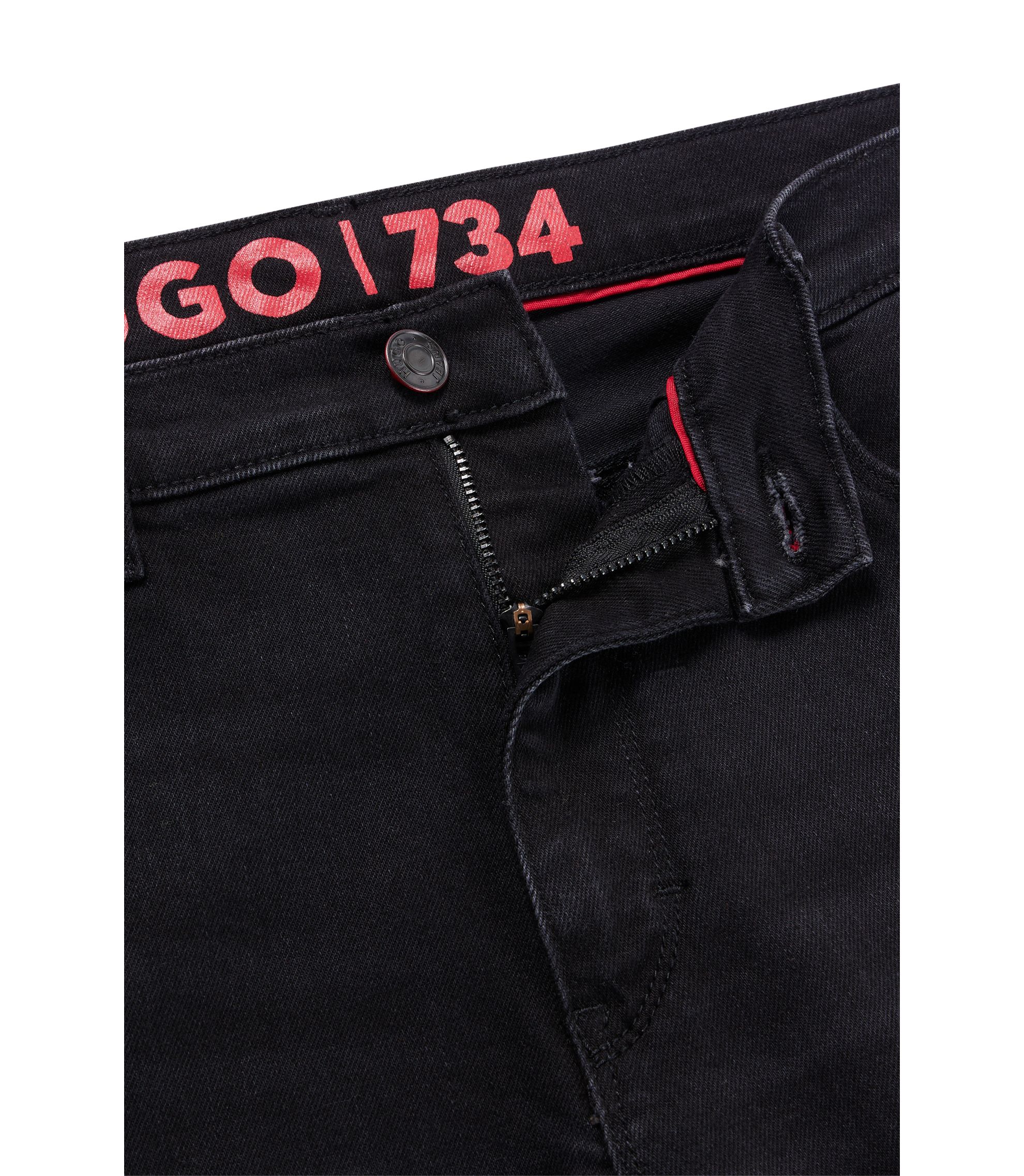 Jean noir Extra Slim Fit en denim stretch confortable