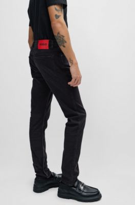 Vaqueros extra slim fit de denim el&aacute;stico negro de gran comodidad, Negro