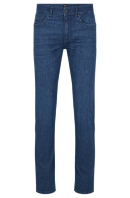 Hugo Boss Slim-fit Jeans In Dark-blue Italian Denim In Dark Blue