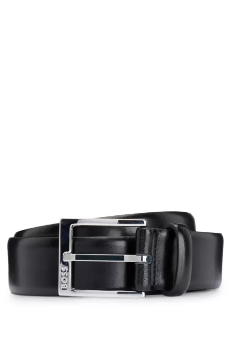 Branded-buckle belt made in Italy