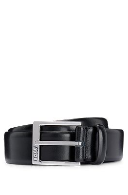 BOSS - Italian-made reversible belt with monogram buckle