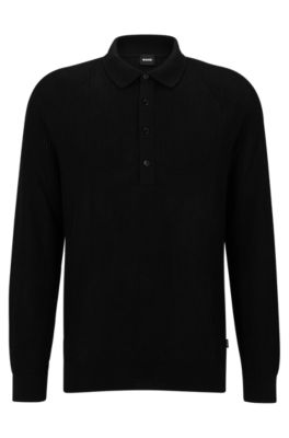 hugo boss zip up polo