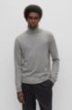 Regular-fit sweater in Italian cashmere, Silver
