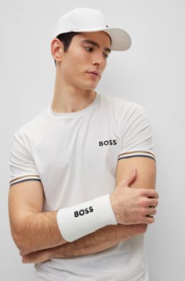 BOSS - BOSS x Matteo Berrettini slim-fit houndstooth polo shirt