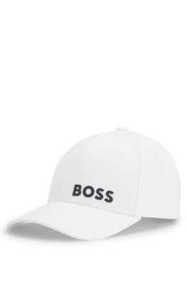 BOSS - Cotton-twill cap with mixed logos