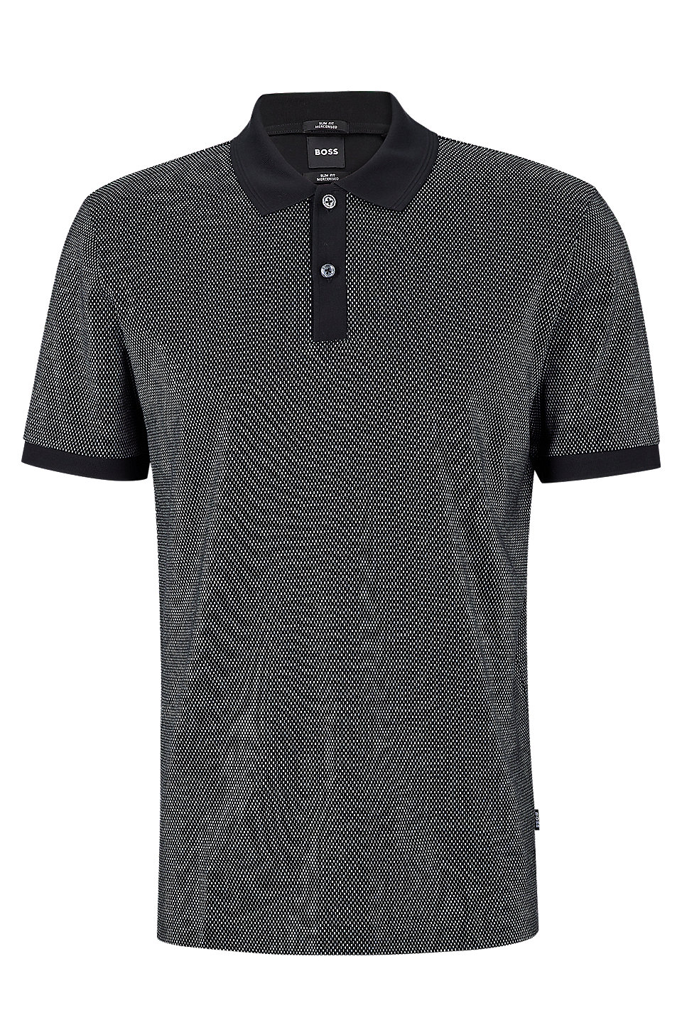 BOSS - Mercerised-cotton polo shirt in a slim fit