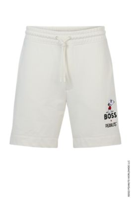 BOSS - BOSS x PEANUTS cotton-terry shorts with exclusive artwork