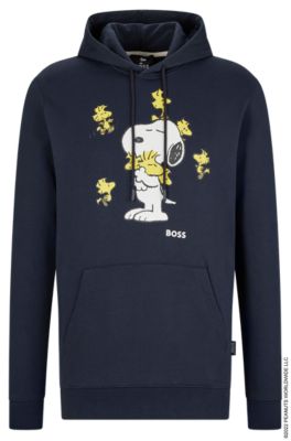 BOSS - BOSS x PEANUTS oversized-fit hoodie in French terry with exclusive  artwork