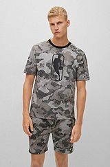 BOSS & NBA t-shirt en jersey de coton à motif camouflage, NBA Generic