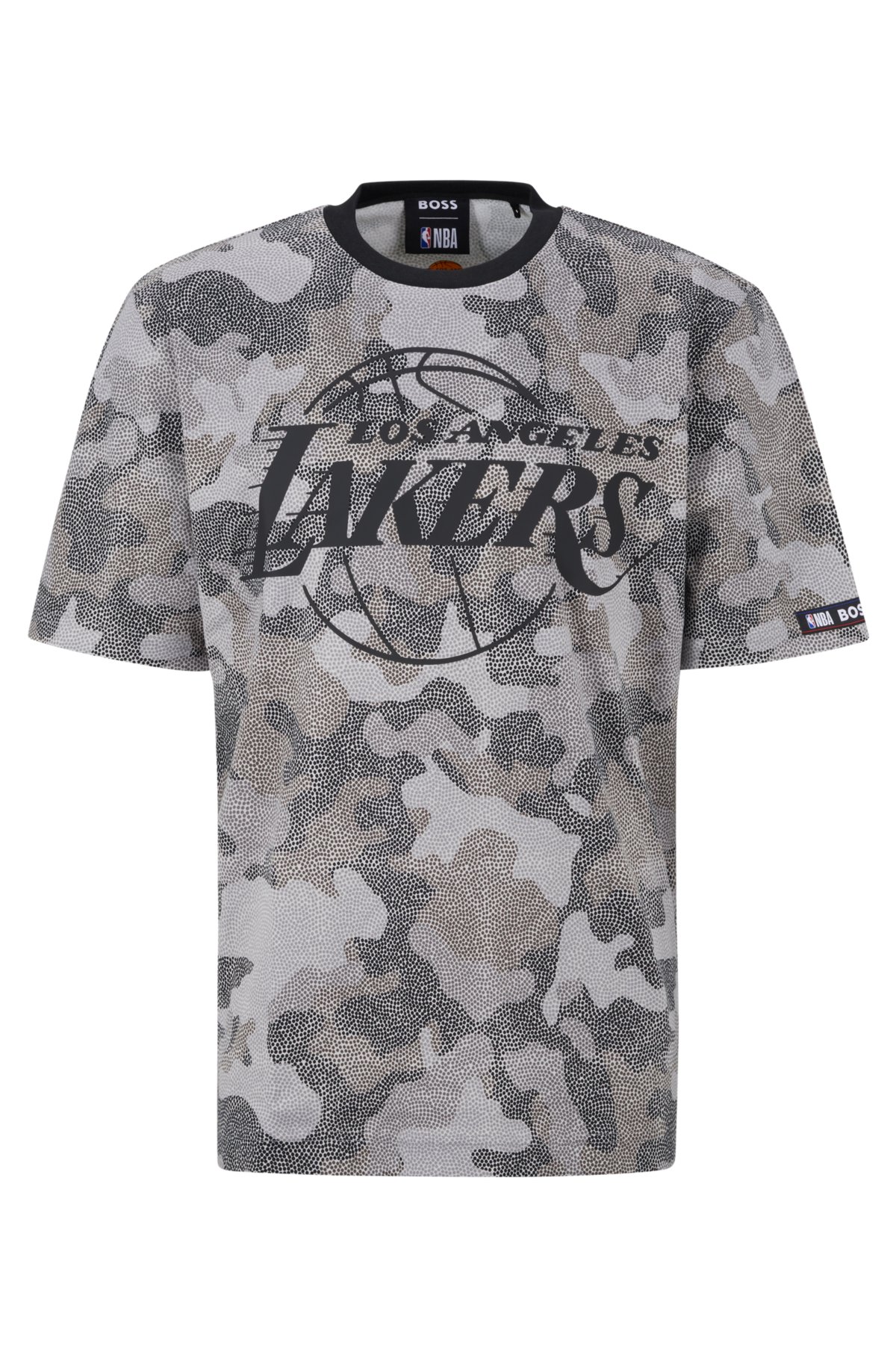 Boss x NBA Men's Los Angeles Lakers Jersey T-Shirt - Midnight Black