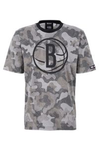 BOSS & NBA t-shirt en jersey de coton à motif camouflage, NBA NETS