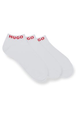 Hugo Three-pack Of Socks In A Cotton Blend In White