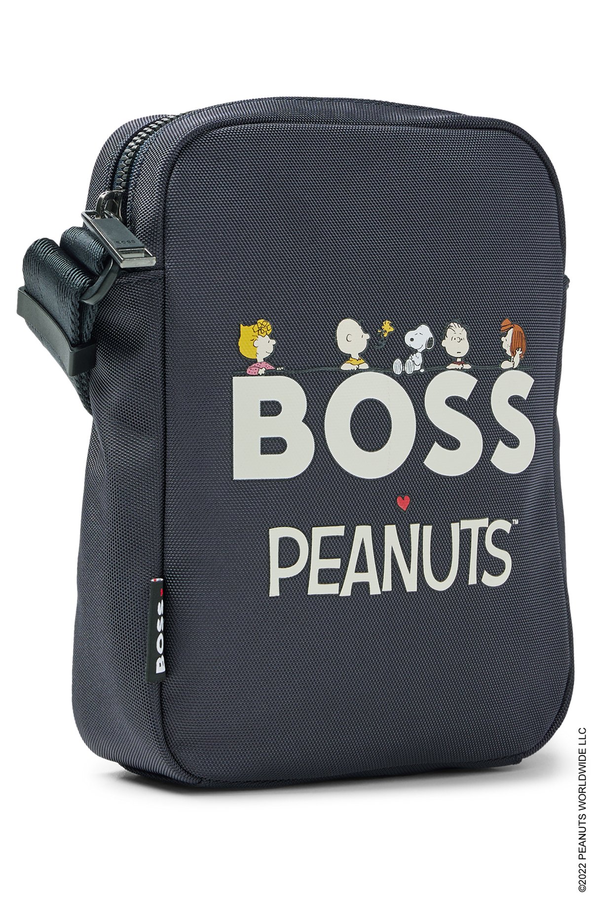 BOSS - BOSS x PEANUTS reporter bag in recycled fabric with 