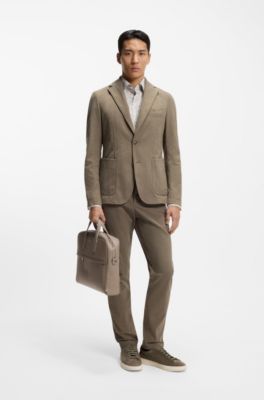 Portadocumentos con logo estampado metalizado, Beige