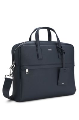 Document case with foil-print logo , Light Blue