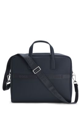 Document case with foil-print logo , Light Blue