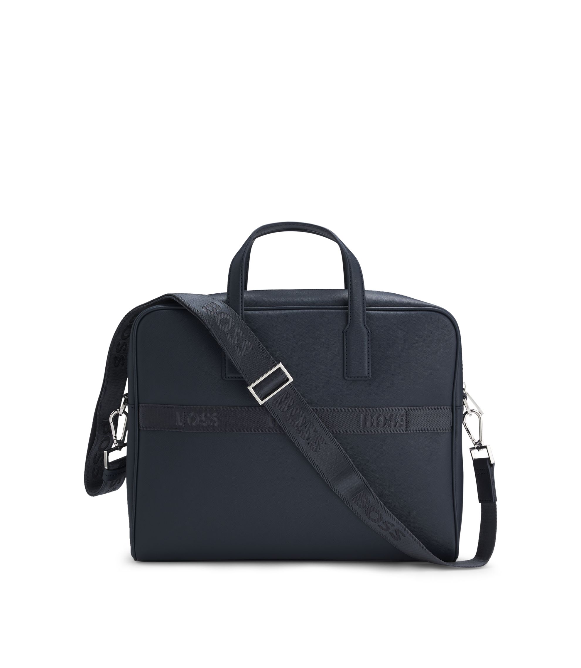 BOSS - Document case with foil-print logo - Light Blue