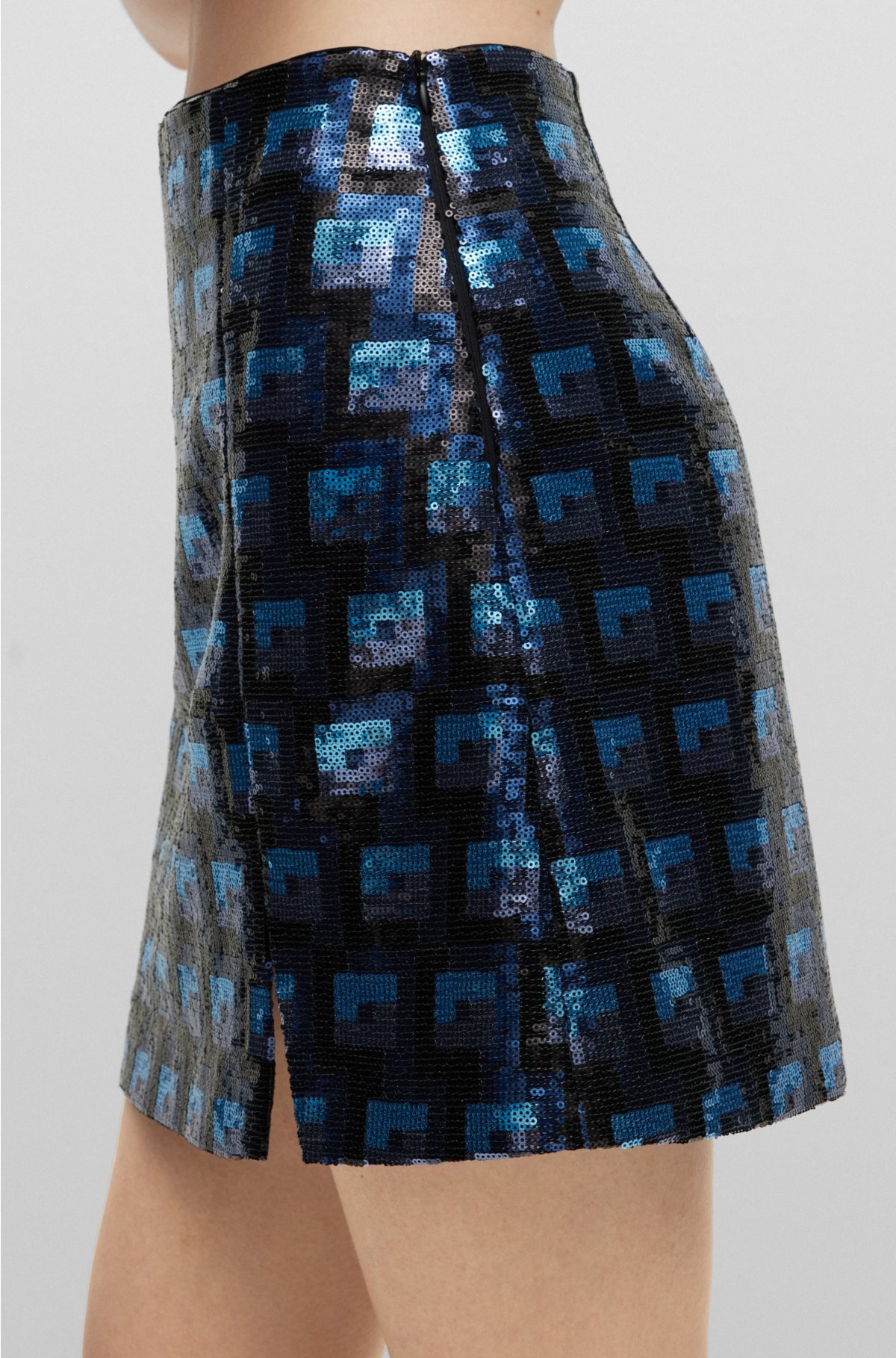 Studded Tab A-Line Mini Skirt - Women - Ready-to-Wear