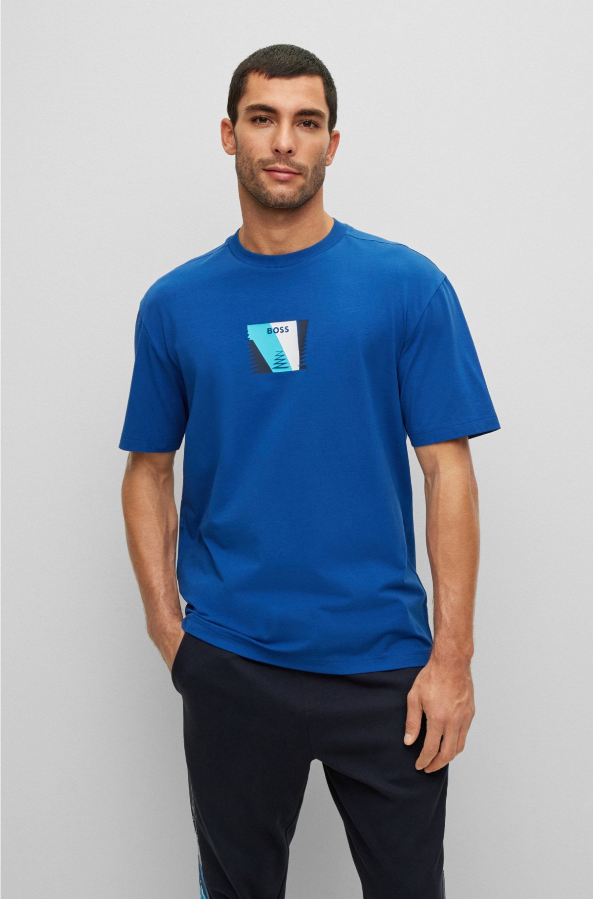 Relaxed Fit Tee - Blue