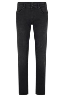 Boss Relaxed-fit Jeans in pure-cotton Denim, Men, Size 33/32, Black